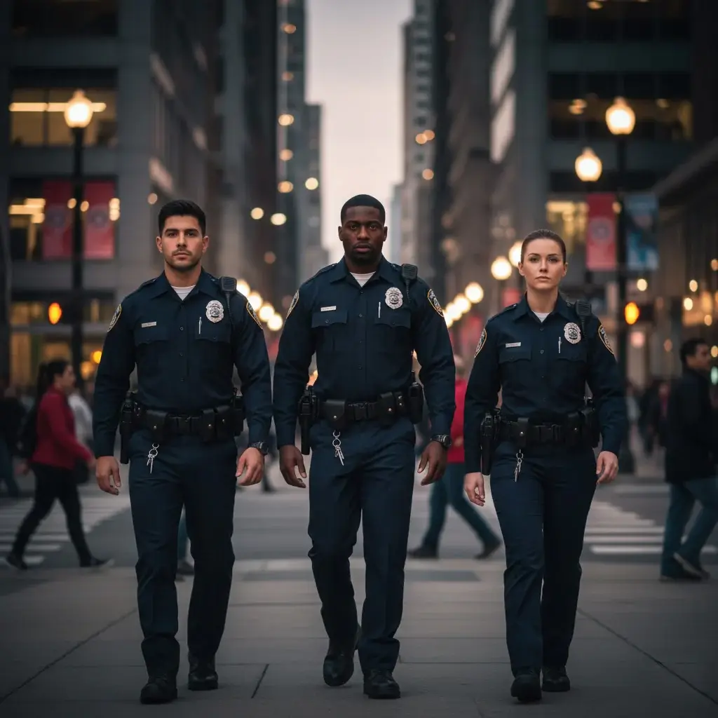 PrimeGuards security team on patrol in a city center